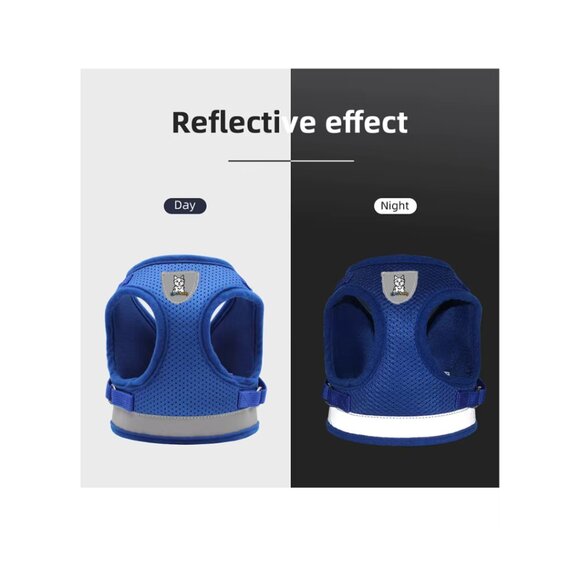 Black Dog Harness Reflective, No-Pull, Adjustable XS to XL - Picture 5 of 8